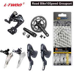 LTWOO 2x10 Speed Road bike Groupset  PROWHEEL  Crankset 50/34T R7 Shifter Lever Rear Derailleurs SUNSHINE-SZ Flywheel VG Chain