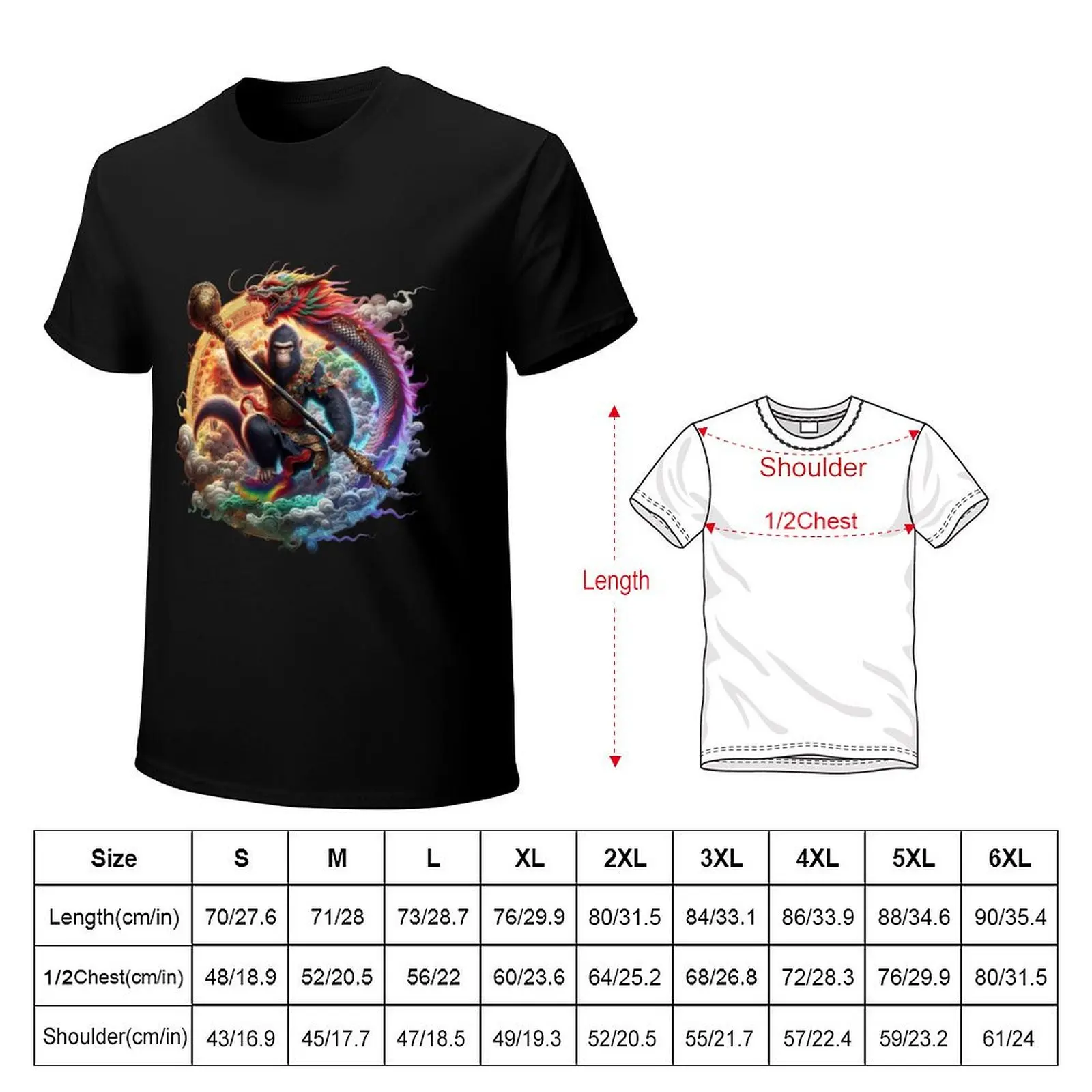Continuing the legend: Products that allow you to wear the pleasing Monkey King and Dragon designs. T-Shirt