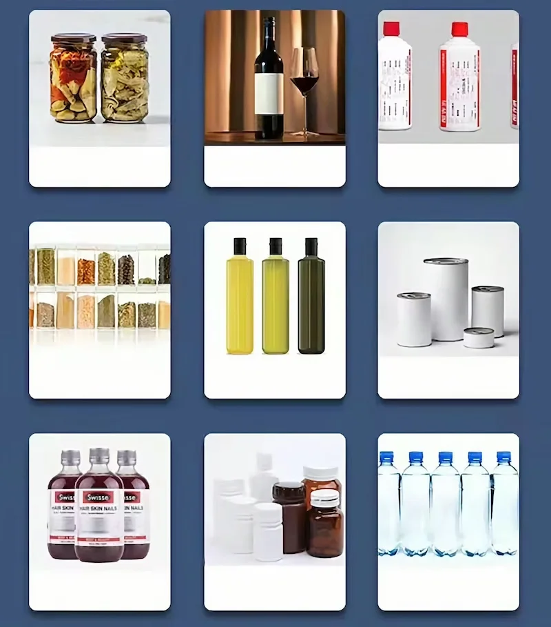 Desktop Automatic Small Round Plastic Glass Bottle Label Applicator Machine Adhesive Sticker Cans Jars Labeling Machine