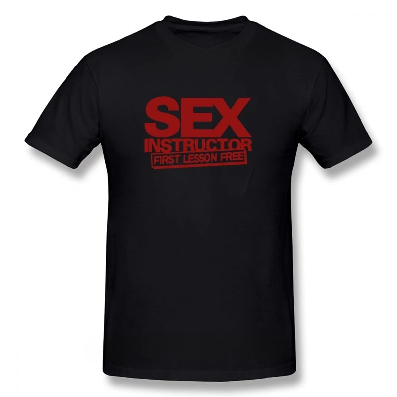 Sex Instructor Funny Creative Mens Men T Shirt Novelty Short Sleeve O Neck Cotton Casual T-shirt Top Tee
