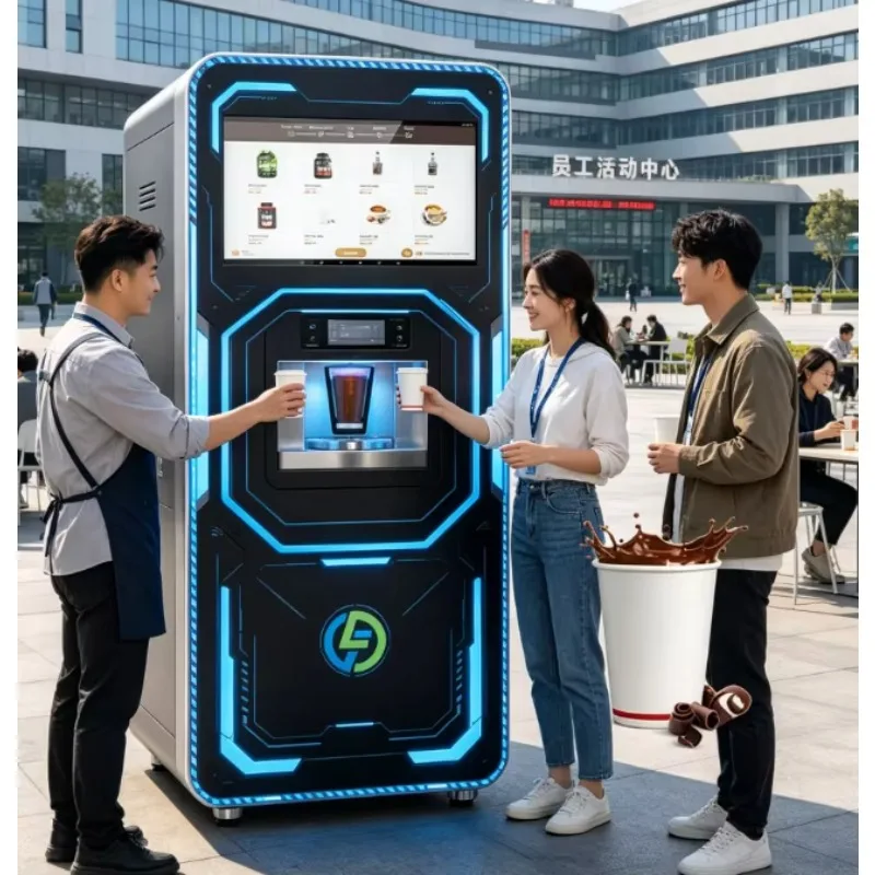 Customized Automatic Touchscreen Protein Shake Vending Machine Self-Service Drink Dispenser for Gym Fitness Business Use