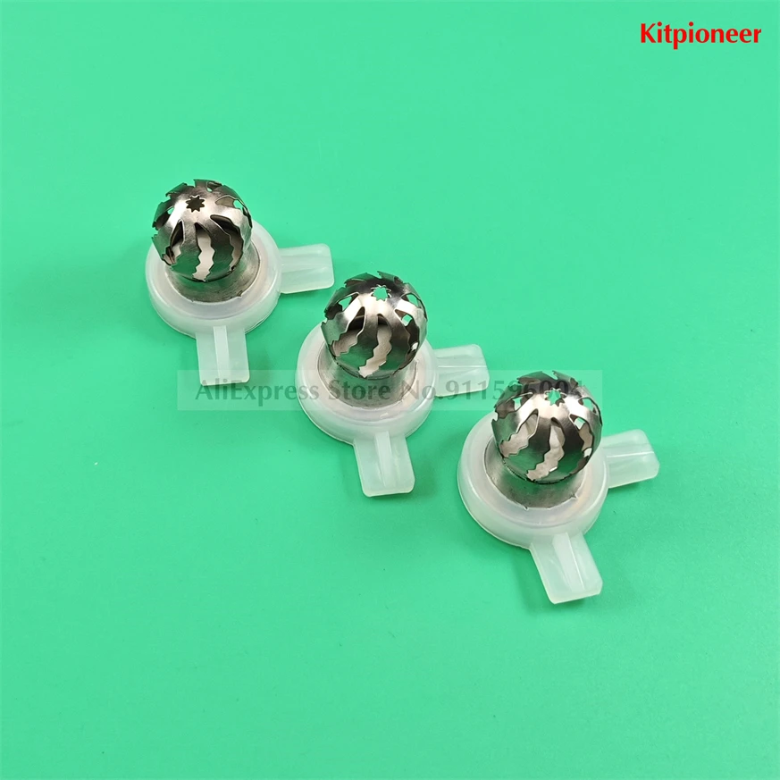 3Pcs Hot Modelling Cap lce Cream Machine Parts Universal Modeling Lids For Ice Cream pattern Nozzle Accessories 29mm