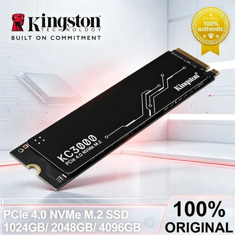 SSD Kingston M.2 KC3000 PCIe 4.0 NVMe de Alta Performance 1024GB 2048GB 4096GB para Desktop e Laptop