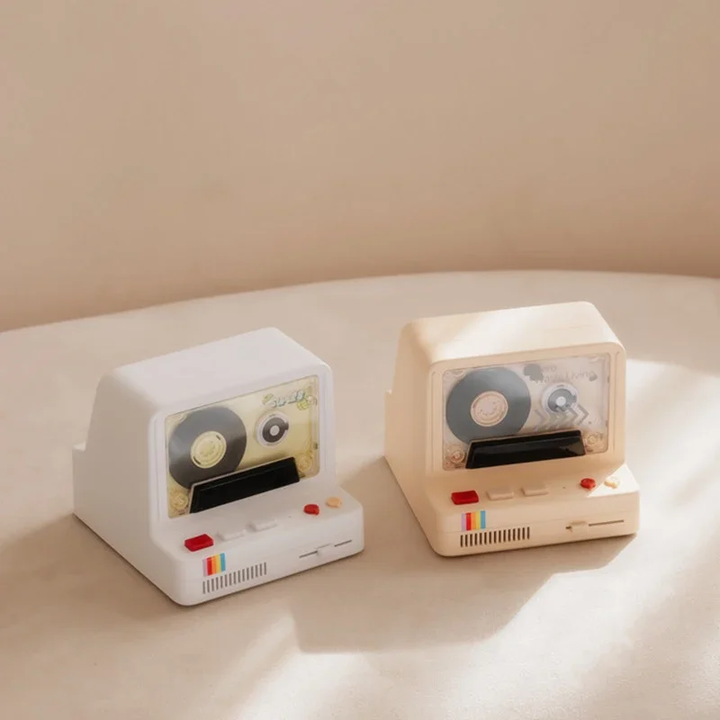 Ретро ленточный аппарат, беспроводной Bluetooth-динамик, многофункциональный ностальгический ритм-сабвуфер, красочная лампа, аромат, маленький динамик