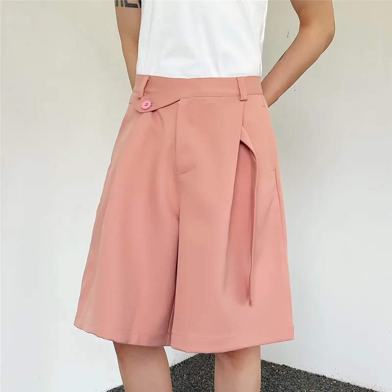 

ex Loose Fit Casual ort Pants Wide Leg Five Inch Trousers Deconstructed Spring Summer Faion Youthful Energy Sle