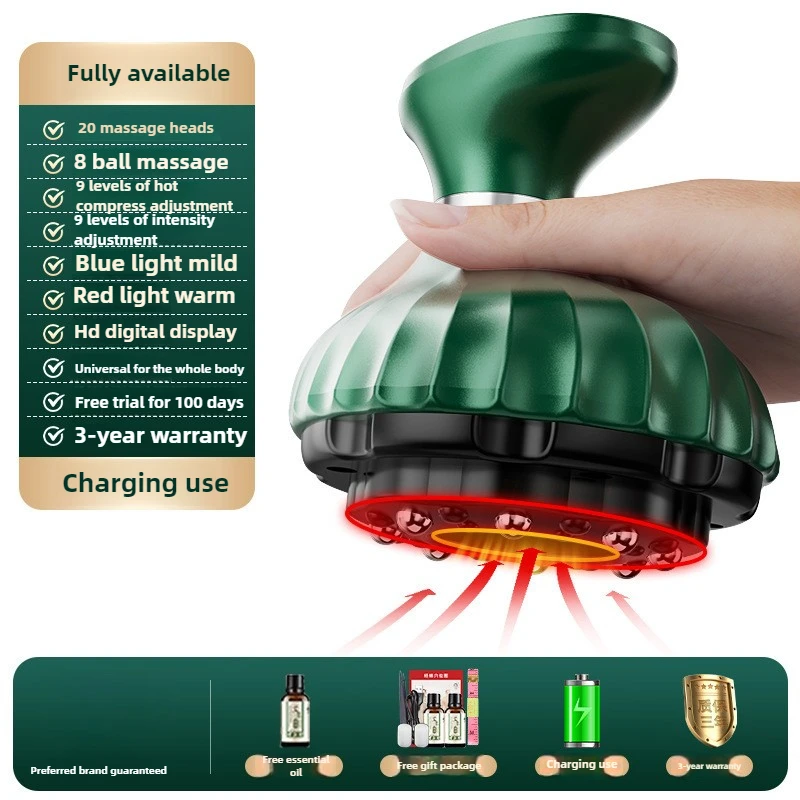 지능형 음압 마사지 긁는 보드 Bianshi 전기 긁는 도구 부항 도구 준설 자오선