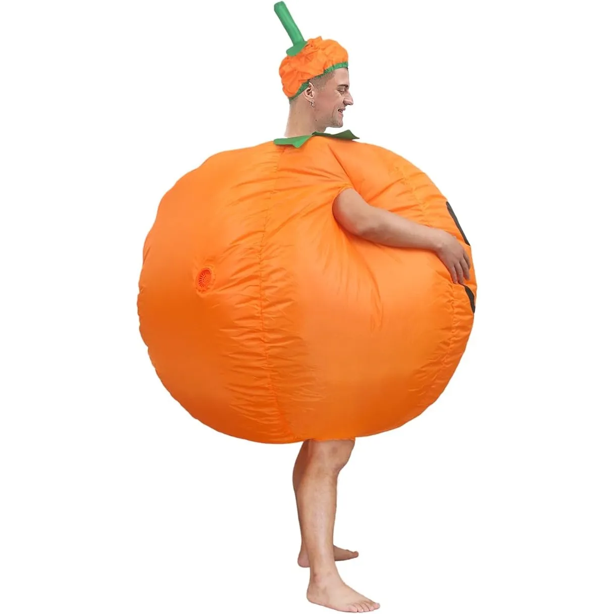 Christmas Santa Claus Suit Funny Blow Up Adults Inflatable Pumpkin Costume Cosplay Party Dress Up Outfits