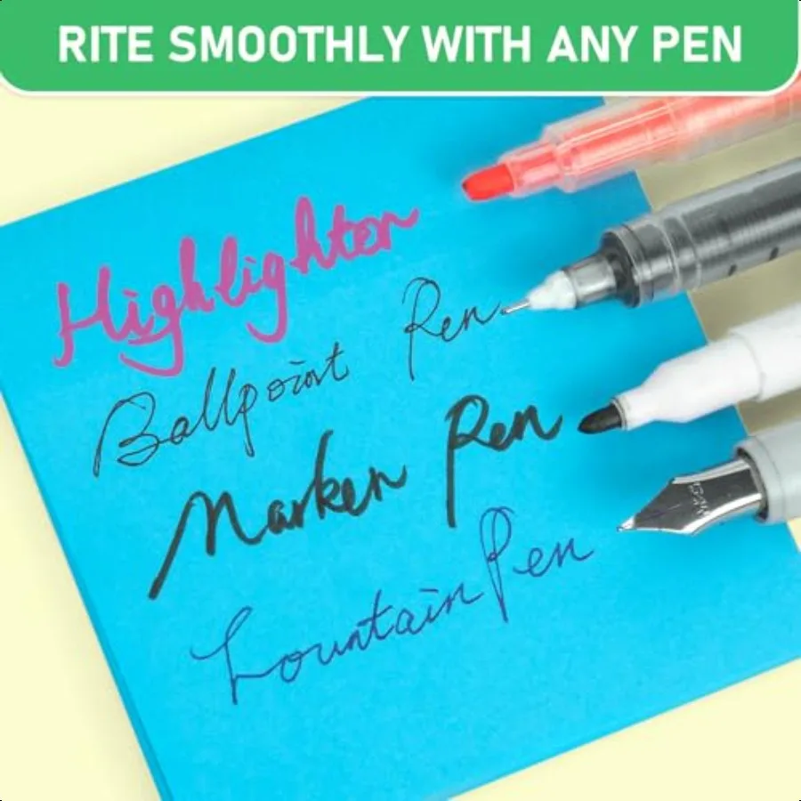 Sticky Notes 3x3 Inch 48 Pads Bright Colors SelfStick Memo Pads Thick Paper Easy to Stick Remove