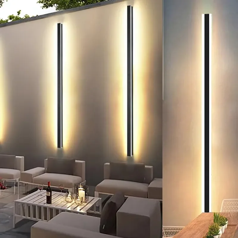 Modern Solar Light Emitting Diode Outdoor Wall Light Waterproof IP65 Garden Balcony and Entrance Lighting
