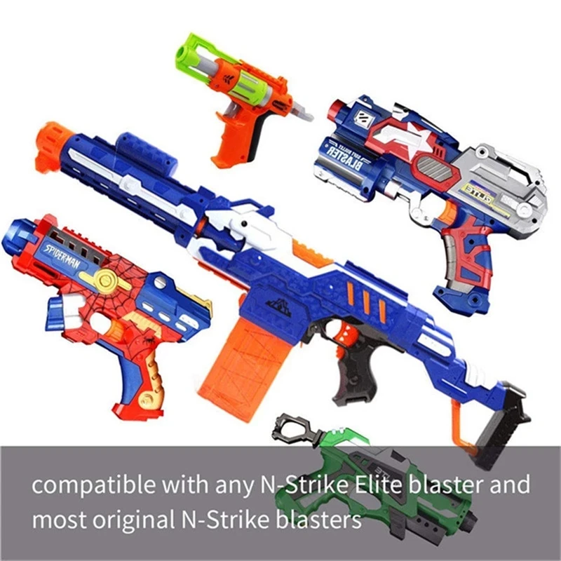 200 Fléchettes En Mousse 7,2 Cm – Recharge Pour Nerf N-Strike Elite, Bleu