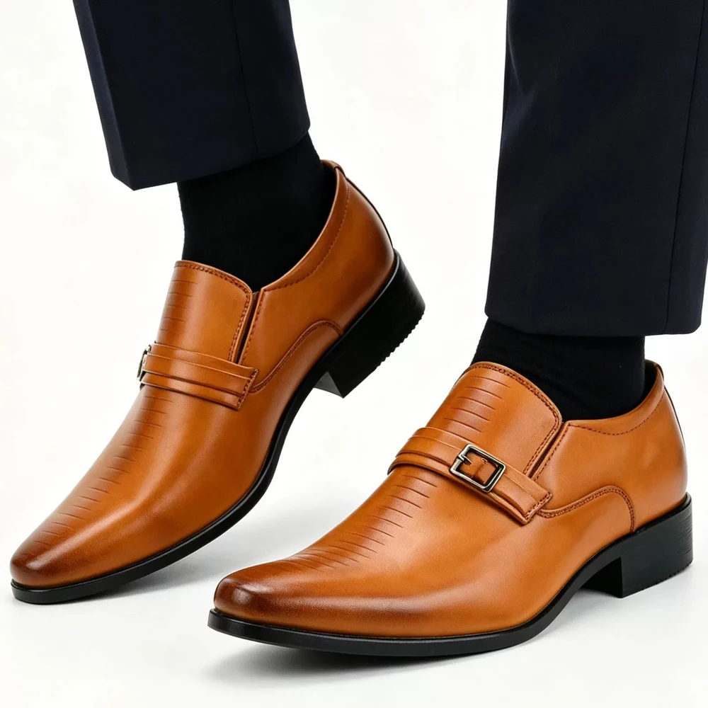 

Luxury Men formal shoes Business Men shoes Comfortable Men dress shoes High quality Men's leather shoes lightweight Male loafers