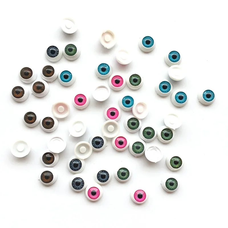 20pcs/lot 12mm Doll Eyeballs Round Acrylic Eyes for DIY Doll Bear Crafts Mix Color Plastic Dolls EyeBall Eye Accessories