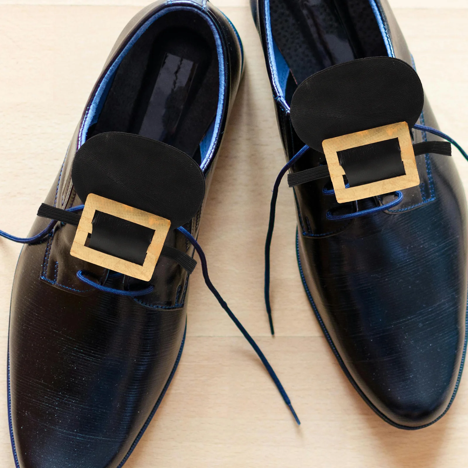 1 زوج الذهب أبازيم الحذاء المحامي أغطية الحذاء خمر زي الاكسسوارات فستان تاريخي حتى الرجال النساء تحت عنوان الأحذية #4