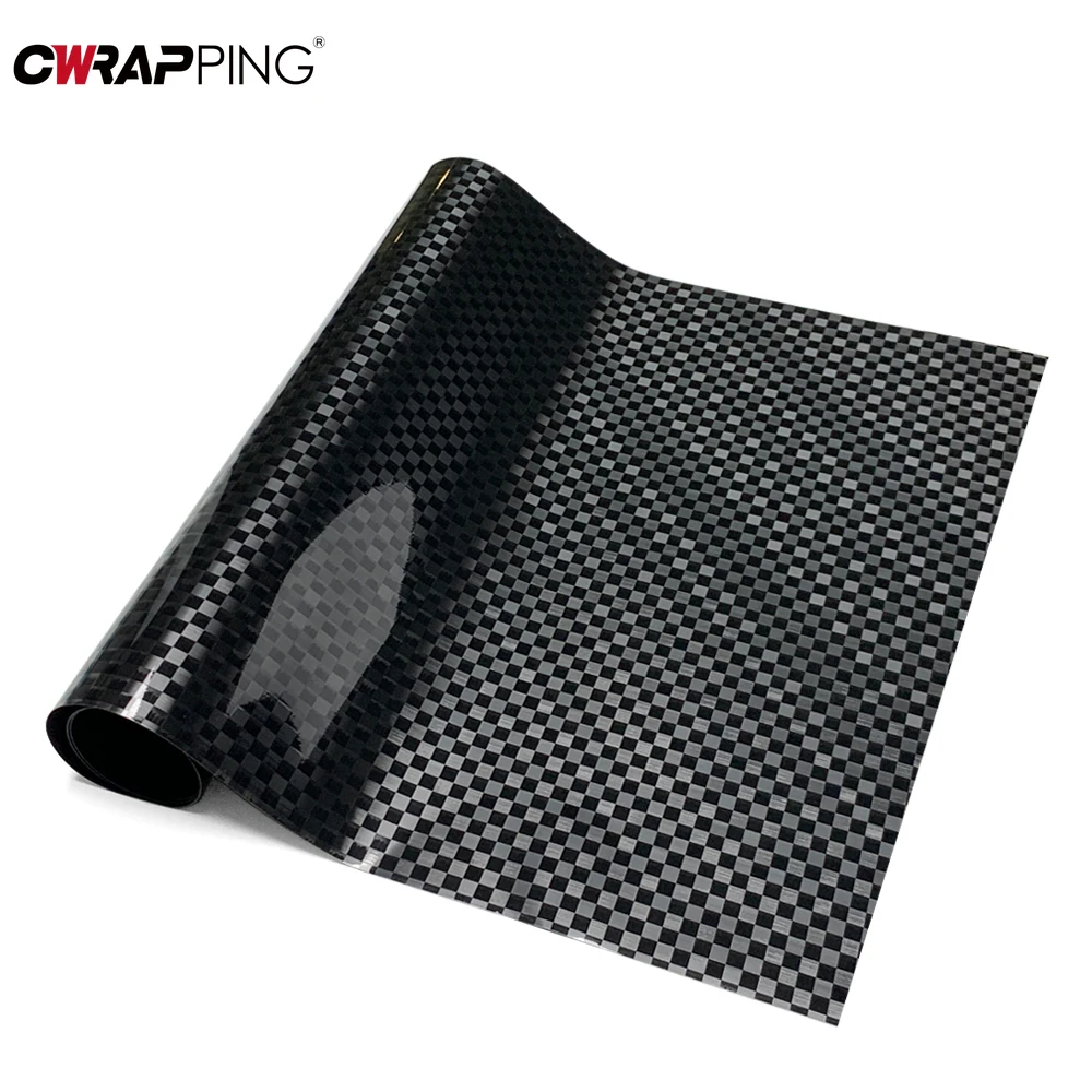 

Глянцевая черная сетчатая пленка, водостойкая самоклеящаяся DIY украшение, виниловая пленка из углеродного волокна для кузова мотоцикла, пленка для изменения цвета автомобиля