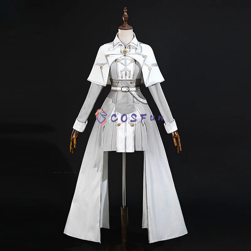 أزياء Sword Art Online Yuuki Asuna التأثيرية مجموعة كاملة من الزي الرسمي للعب الأدوار وحفلات الهالوين كرنفال للنساء COSFun