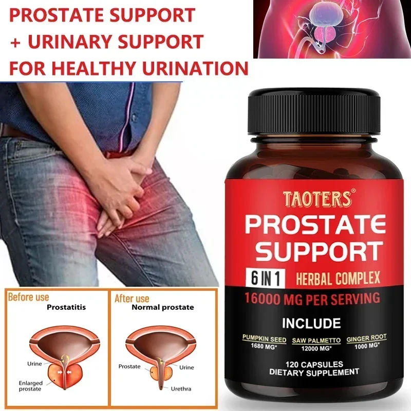 Natural Saw Palmetto - Prostate Health Support Supplement, Improves Toilet Frequency and Urgency, Promotes Healthy Hair Growth