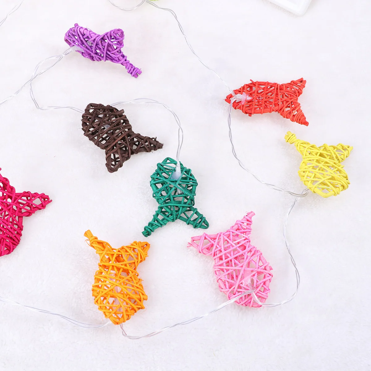 Led 스트링 조명 1.2M 물고기 모양 방수 로프 조명 크리스마스 웨딩 파티 야외 실내 장식용