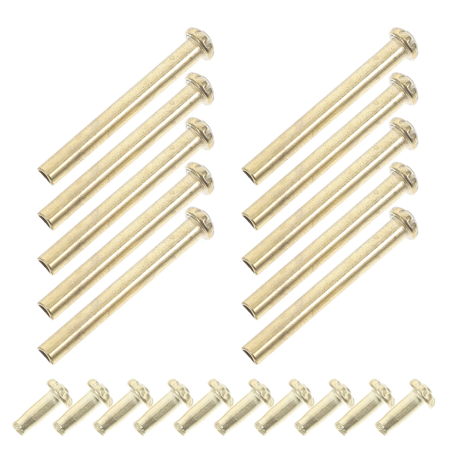 

10 set Nails With Ring Metal Shaft Rivets For Folding Repair Handheld Fan Diy Accessories Solid Shaft Replacement Folding Fan