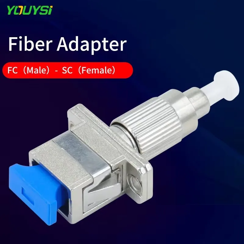 

FC-SC Fiber Optic Adapter Optical Adaptor for Optical Power Meter/Visual Fault Locator SC Female to FC Male