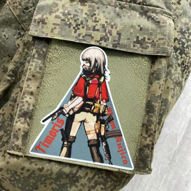 Parche táctico de moral anime con gancho y bucle para velcro - imagen 2