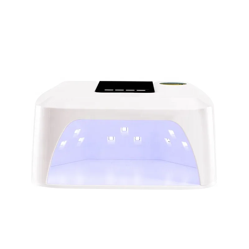 Popular style 48w wireless charge portable UV LED nail lamp with mini gel lamp set on the top