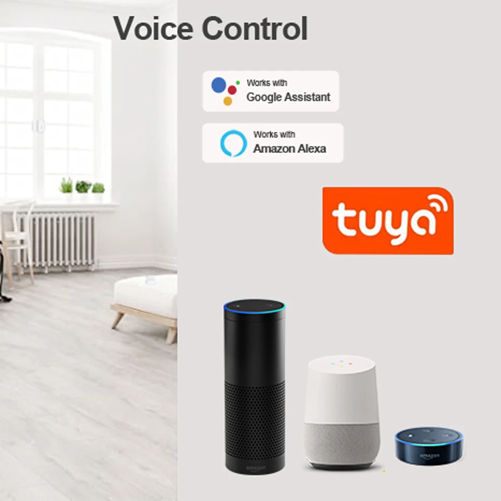 Tuya Smart Wifi /Zigbee sensore per porte e finestre Smart Life rilevatore aperto/chiuso allarme di sicurezza domestica intelligente funziona per Google Home Alexa