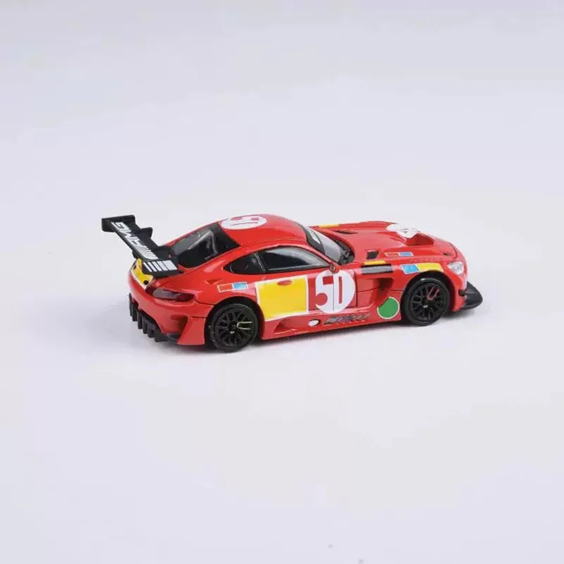 PARA 1:64 Scale GT3 Spa 50th Red Pig Livery Alloy Car Model Ornament Souvenir Display Collection Hobby Gift