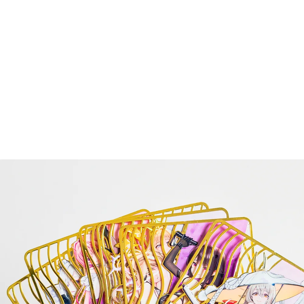 DIY Anime Multiple Styles NIKKE：The Goddess of Victory 1Pcs Collection Hollow Metal Card Anime Waifu Gift for Fans