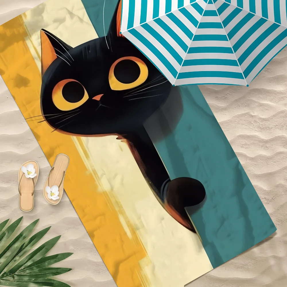 

F-FloW-w CARTOON Towel Beach Quick Dry Soft Pool Towels Gift for Travel Gym Shower Camping sports