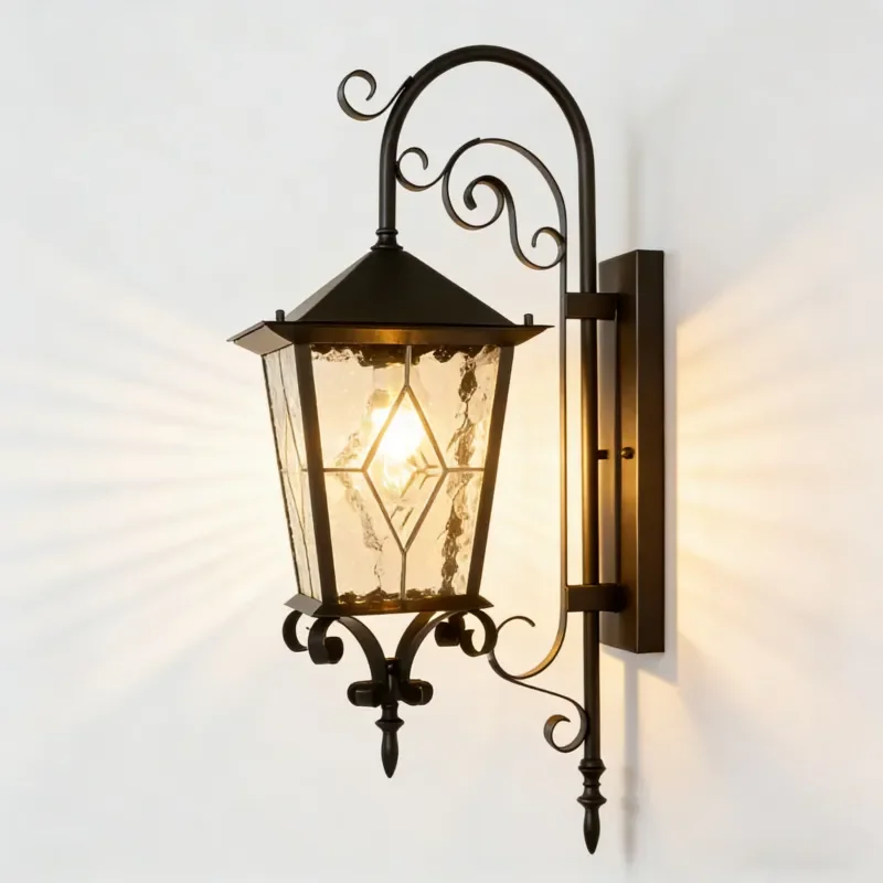 Simple and stylish LED IP65 waterproof square/cylindrical outdoor wall light corridor balcony garden backyard decorative