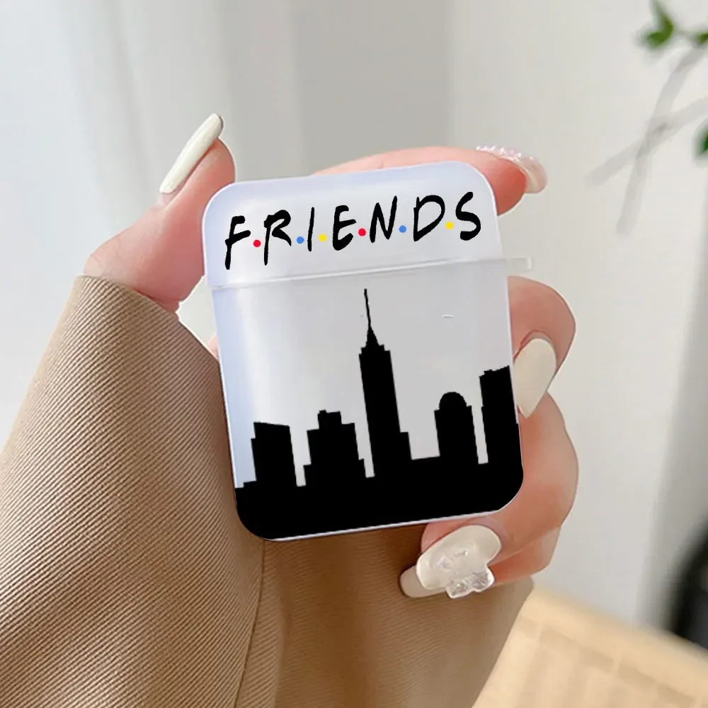 Ctue Best Friends TV Show Off White Wireless Bluetooth Earphone Cover for Airpods 1 2 3 Cases Soft Cover for AirPod Pro 2 Fundas