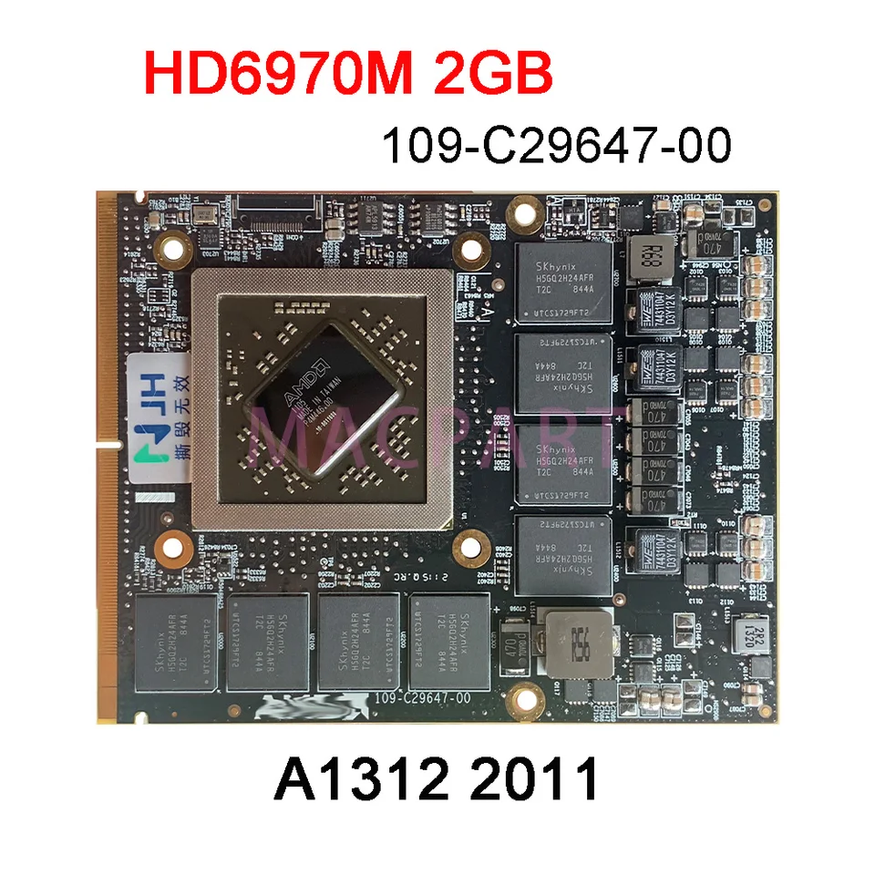 Original HD4670M HD4850M HD5750M HD6970M 256MB 512MB 1GB 2GB For
