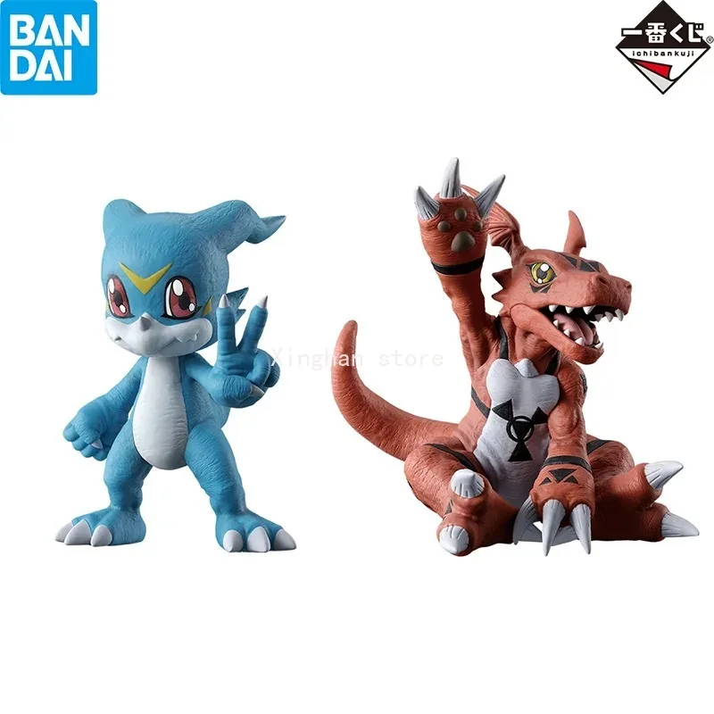 In Stock Bandai Ichiban Kuji Digimon Series C Prize V-mon & Guilmon Figure Set of Two New Anime Figure Action Model Toys Boy