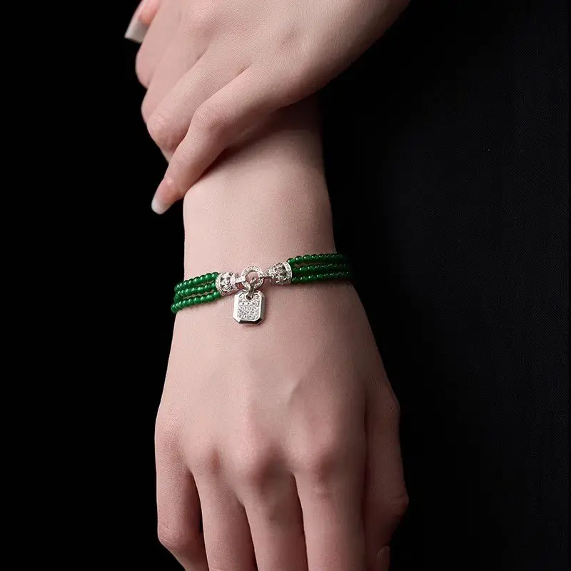 Circle Double-ring Connection Buckle Plated Full Diamond Universal Extension Chain Practical Buckle Sweater Chain  Hand String
