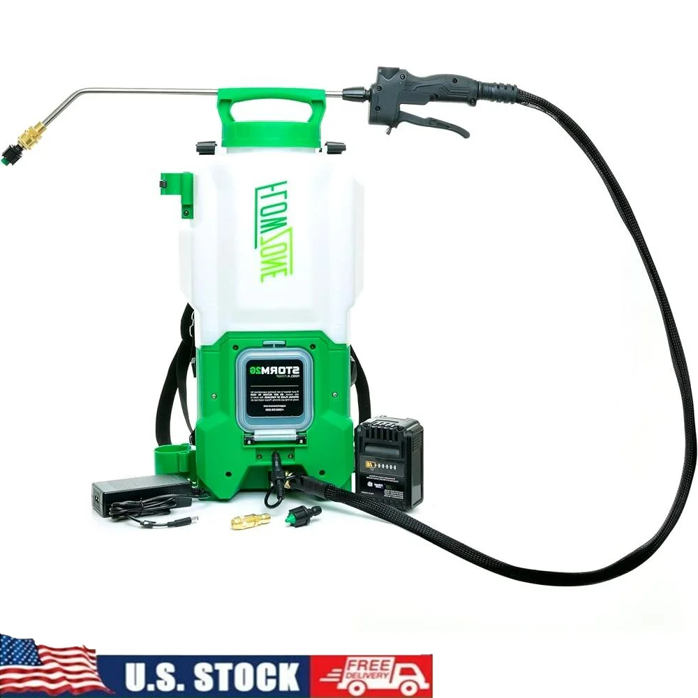 

2-Gallon Battery Powered Electric Sprayer Pest Control Lawn Spraying SwapTank Quick Connect Nozzles Low Flow Treatment