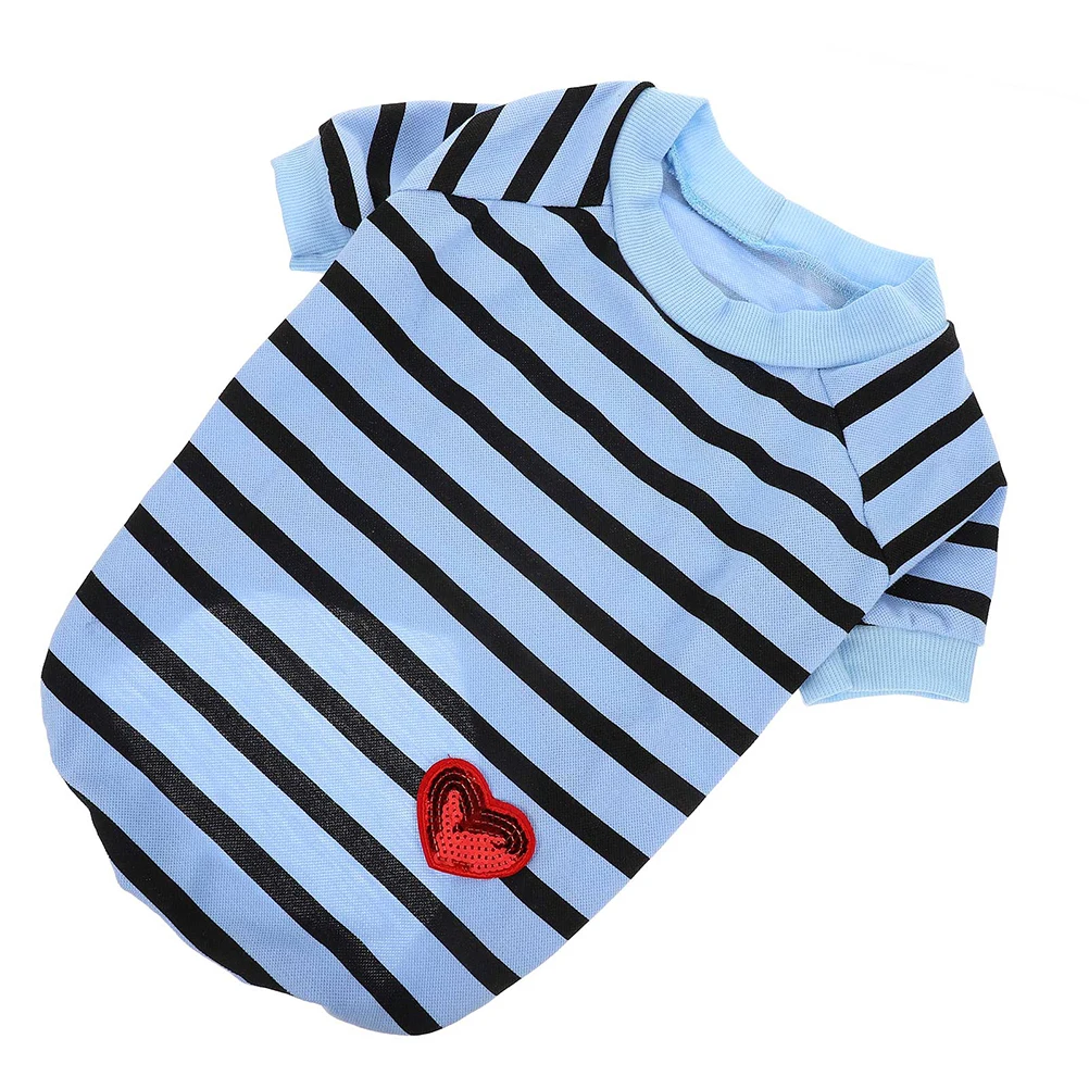 

1Dog Shirt Cotton Breathable Casual Pet Apparel Dog T-Shirt Puppy Outfit Summer Spring Labrador Puppy Clothes