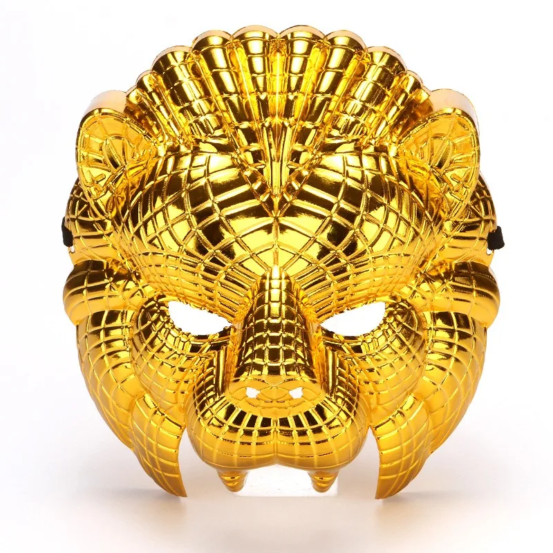 Halloween Tier-Cosplay Löwe Tiger Leopard Bühnenshow-Requisite Maske Goldener Leopard Partymaske Kostümzubehör Partyzubehör – Detail 1