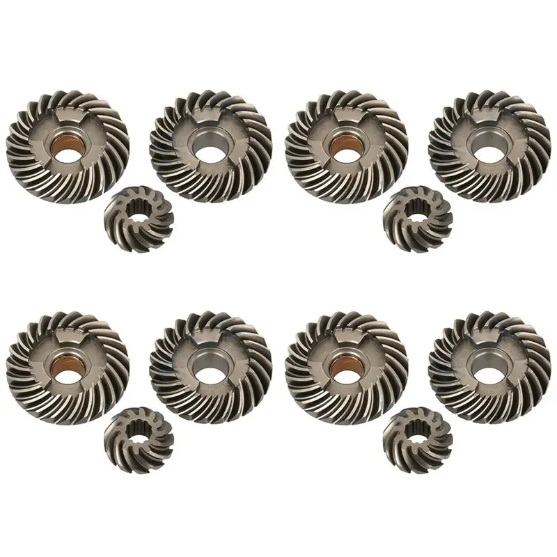 AU28-12PCS Outboard Engine Gear Set 57311-93901 Pinion & 57521-93902 Reverse & 57510-93902 Forward Gear For 9.9HP 15HP