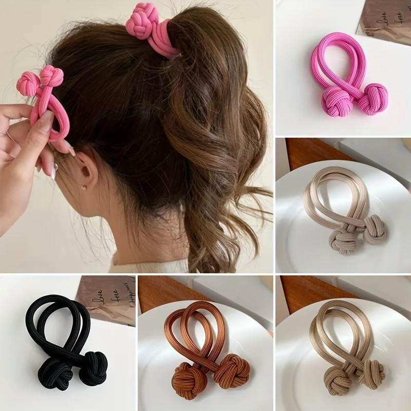 2/3 шт., женские резинки для волос с узлом