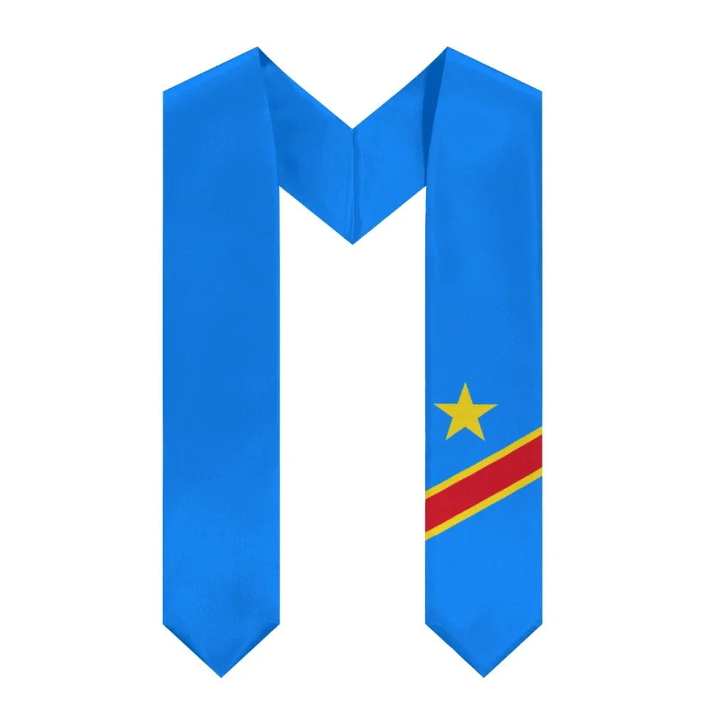 Customization More Design Graduation Shawl Democratic Republic Of Congo United States Stole Sash Honor Study Aboard Internationa
