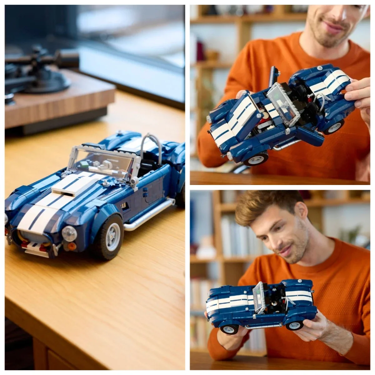 

НОВЫЙ спортивный автомобиль Shelby Cobra 10357, наборы строительных блоков, офисные украшения, игрушка на Рождество и день рождения для мальчиков и взрослых