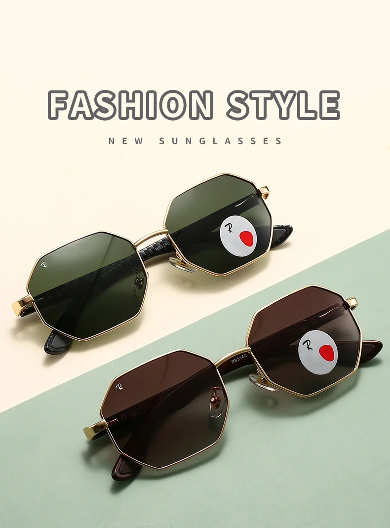 

Солнцезащитные очки 3140 в стиле ретро, винтажные, восьмиугольные, поляризационные, для мужчин и женщин, с дужками из углеродного волокна, металлической оправой, для вождения, защита от УФ400, дизайнерские