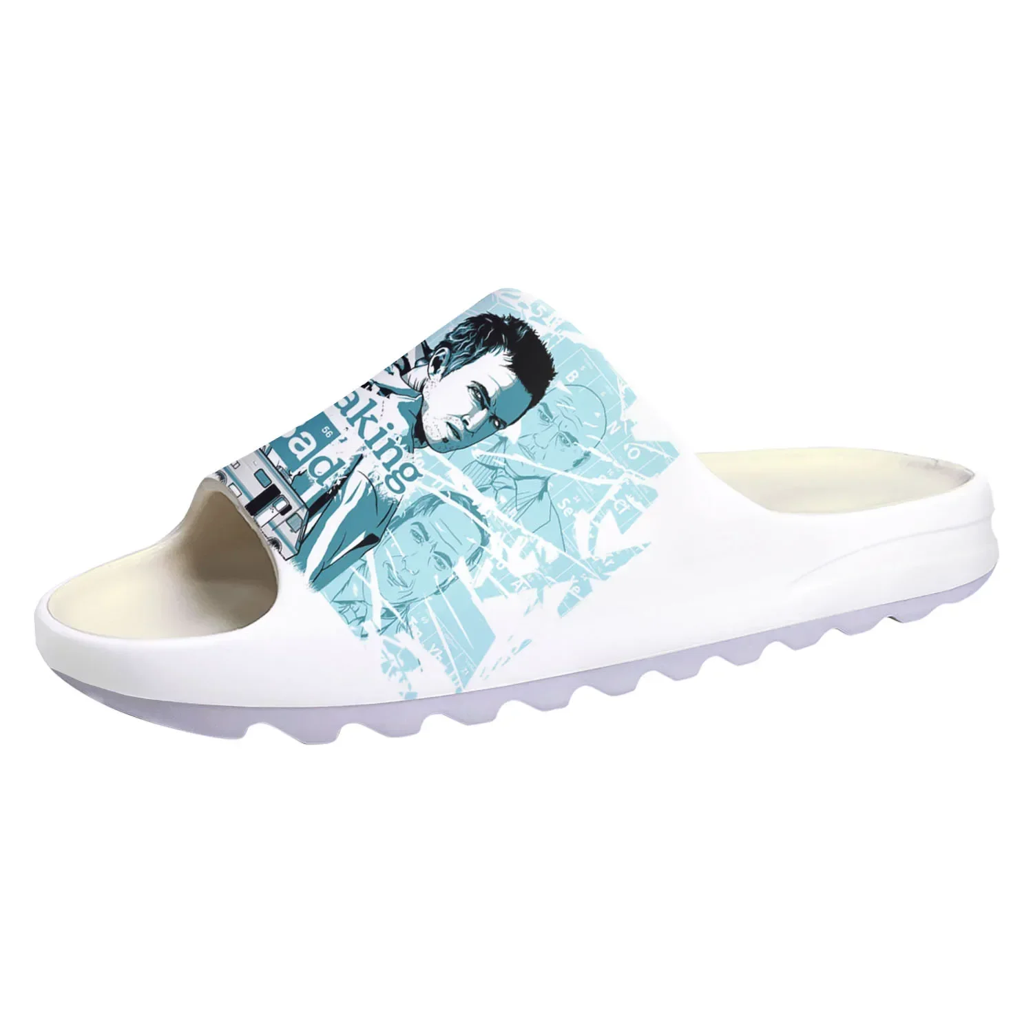 

Breaking Bad Heisenberg Soft Sole Sllipers Home Clogs Step on Water Shoes Mens Womens Teenager Beach Customize on Shit Sandals