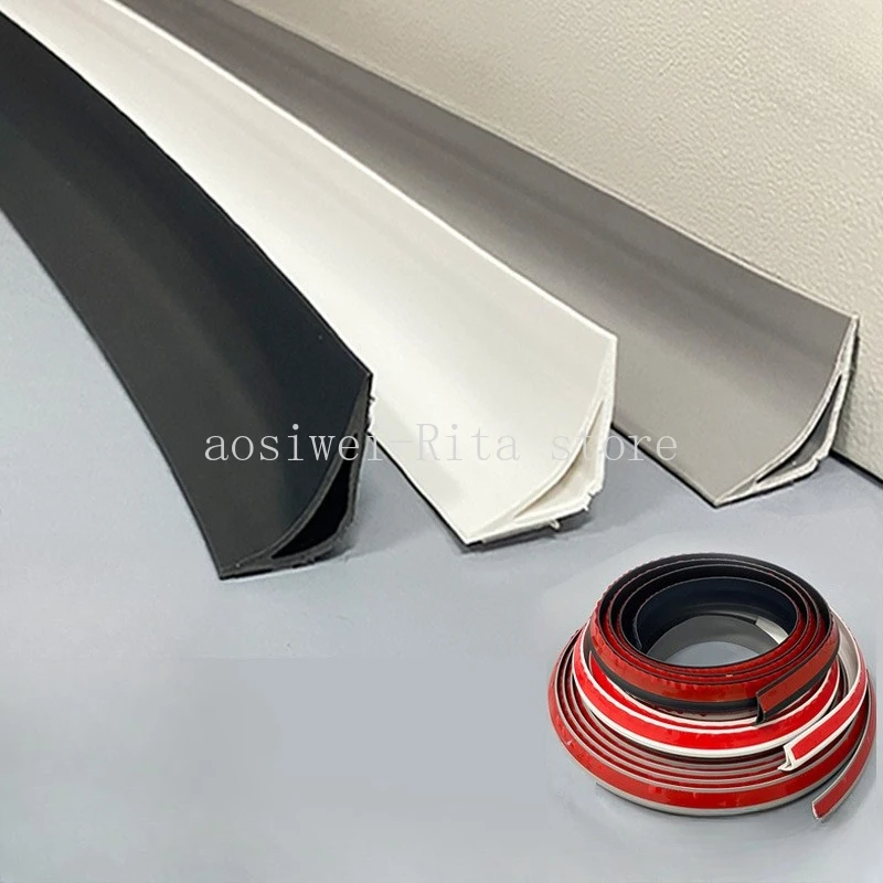 

2/4/6/8/10M Self-adhesive Wall Corner Skirting Line Molding Ceiling Caulk Internal Strip Edge Trim Strip Home Decorative Supply