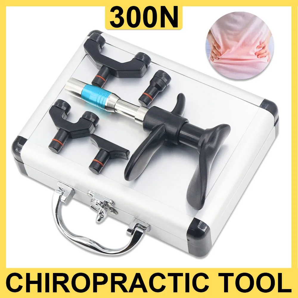 

300N Chiropractic Adjusting Tool Spine Therapy Correction Gun Adjustable Impulse Intensity Health Care Massager New