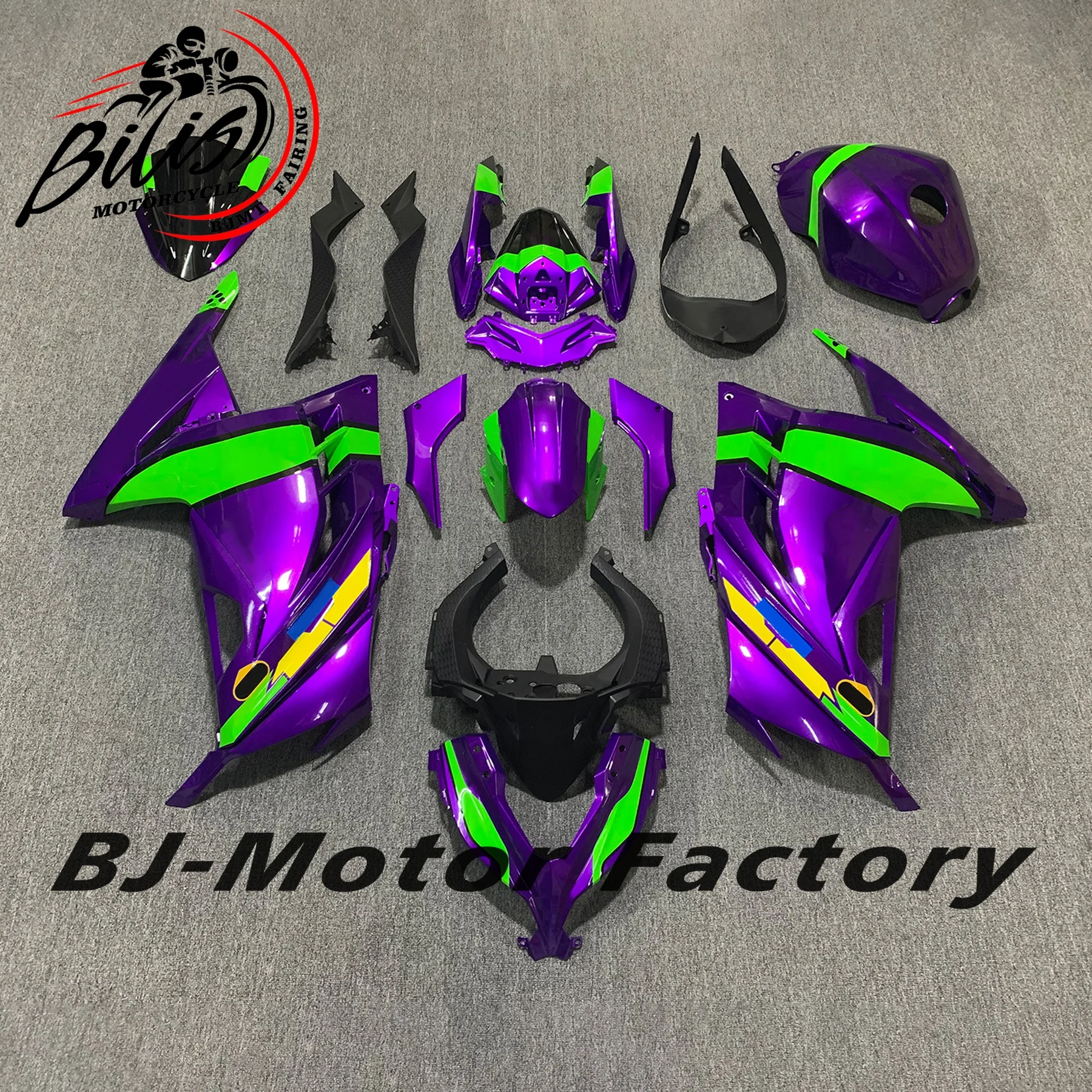 

Motorcycle Injection Fairing fit for Ninja250R Ninja 300 13-17 Year EX250 EX300 ZX300 2013 2014 2015 2016 2017Matte beet purple