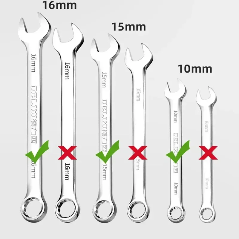 Dual-purpose Wrench Sets Multifunctional Repair Automotive Mechanical Wrenchs Portable Hardware Accessories Set Open Wrench Sets