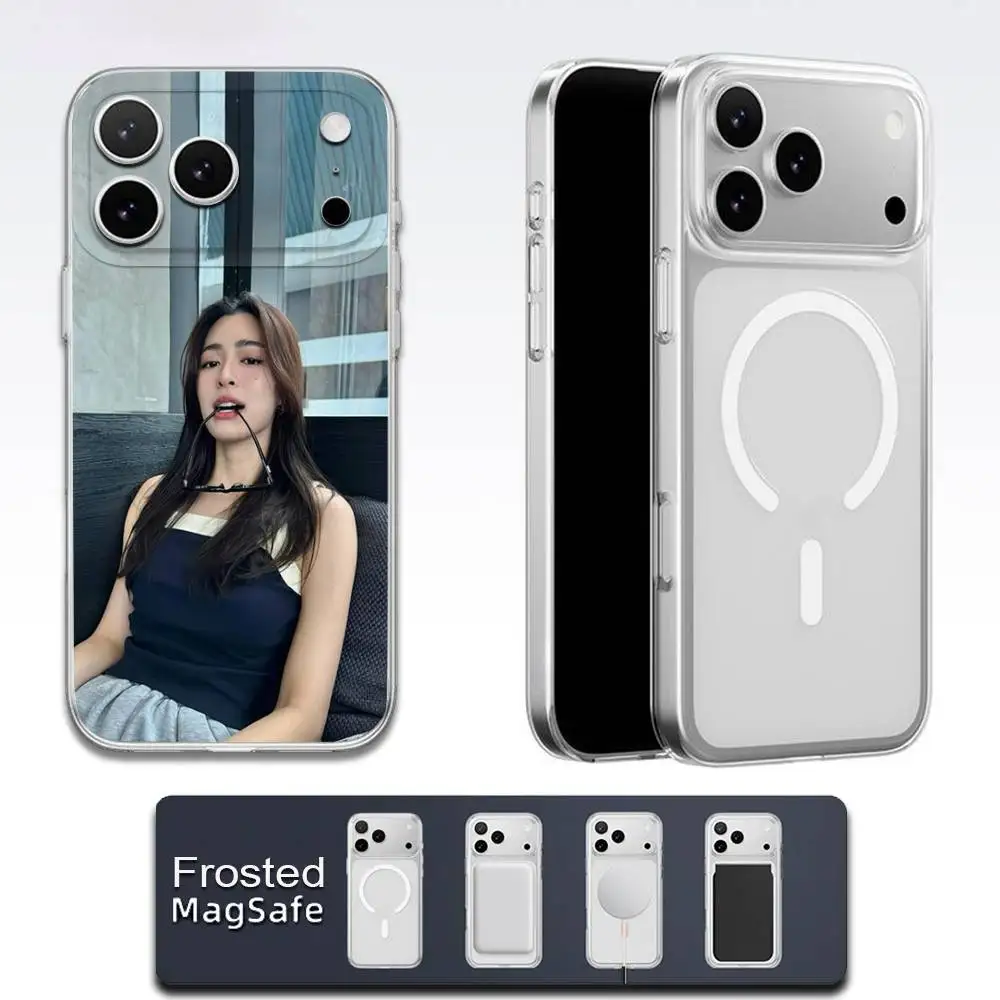 حافظة هاتف الممثلة L-Lingling Kwong لهاتف iPhone 17,16,15,14,13,12,11,Pro,Max,Plus,E,Air,Mini Magsafe شفافة #5
