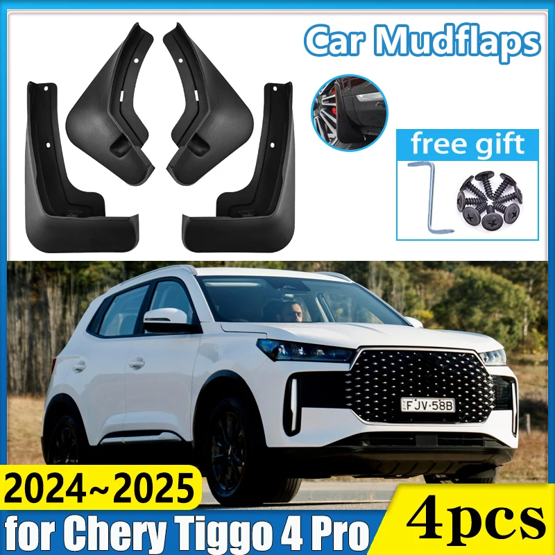 

Автомобильные брызговики для Chery Tiggo 4 Pro 2024 2025, брызгозащищенное крыло, брызговики на переднее колесо, брызговики, автоаксессуары
