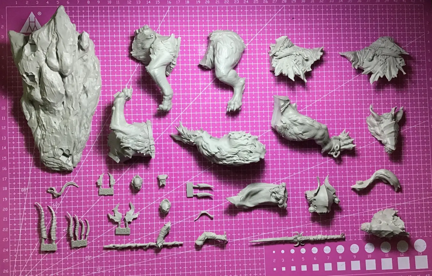 مجسم من الراتنج 1/24 GK، مجموعة غير مجمعة وغير مطلية